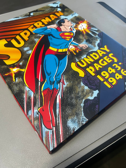 DC Super Man Sunday Pages From 1943 - 1946 in One Book, Superman Color Comic Book - 2Much Liquidators